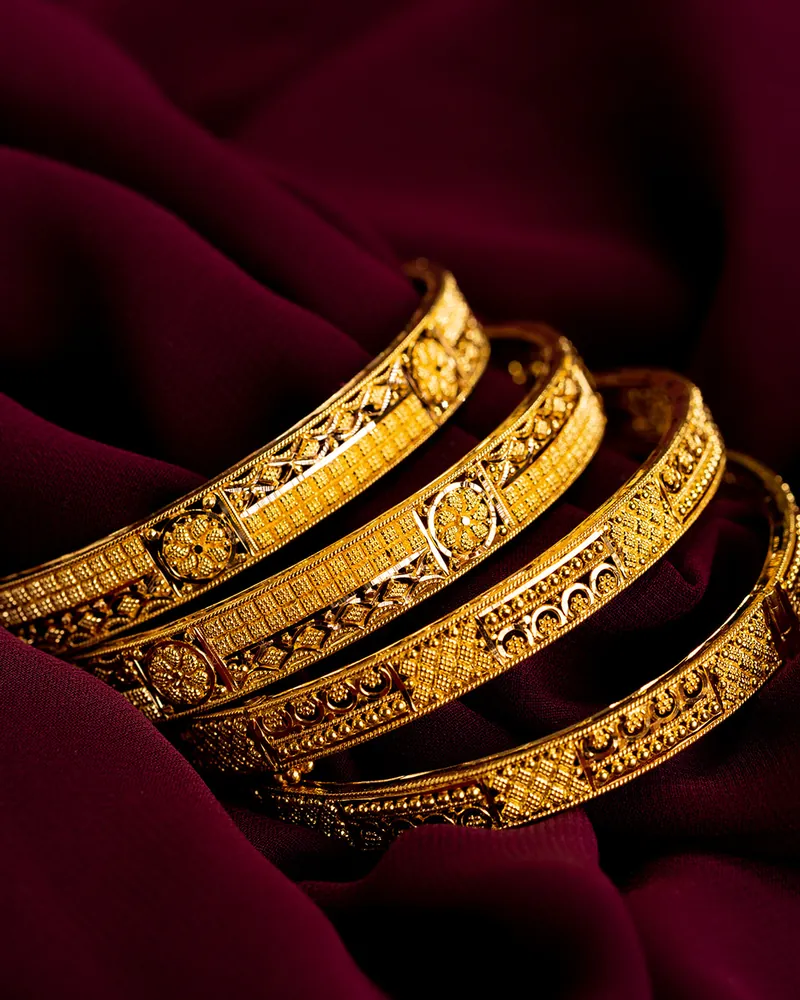 22K patterned bangles 1, 22k gold bangle at Sonei Jewellers Surrey