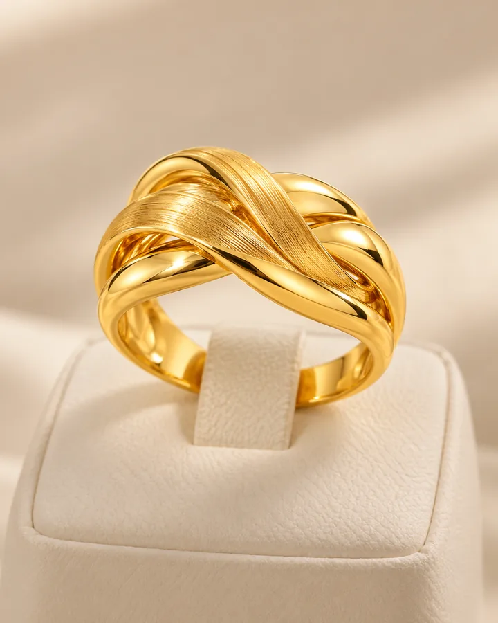 Crossover ring, gold ring at Sonei Jewellers Surrey