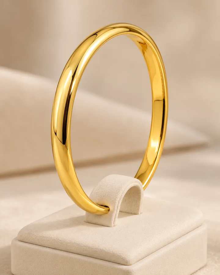 Plain bangle, gold bangle at Sonei Jewellers Surrey