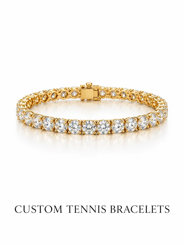 Custom tennis bracelets by Sonei Jewellers, Surrey