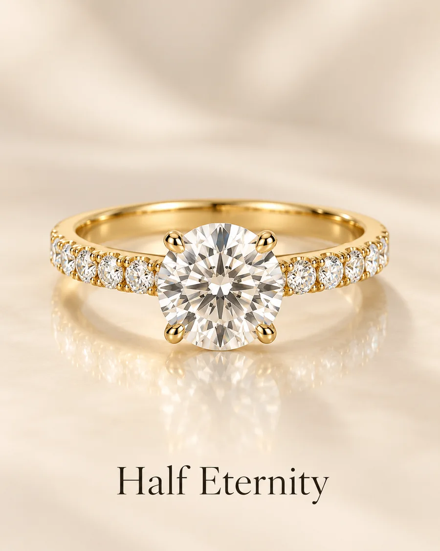 Half eternity band