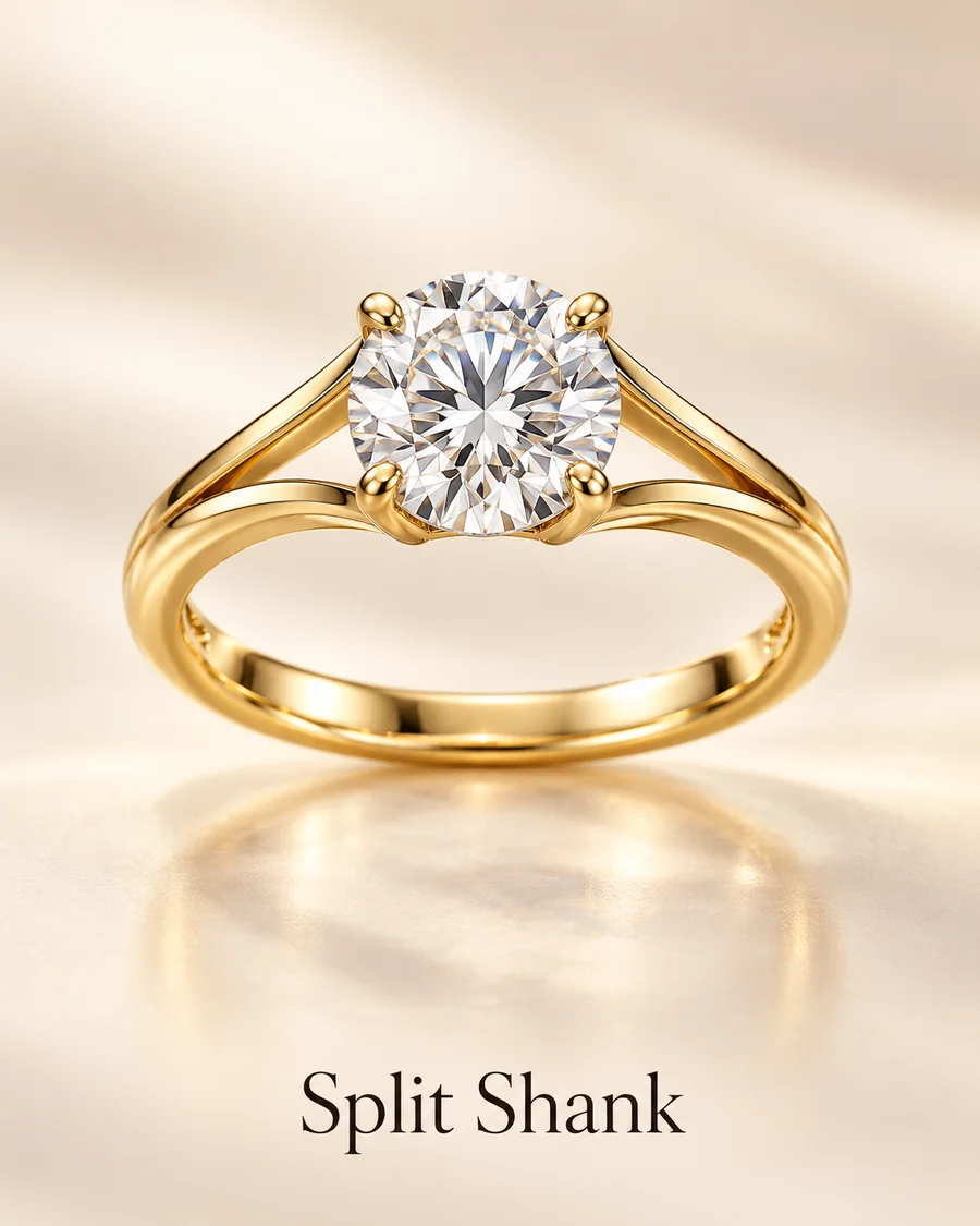 Split shank band
